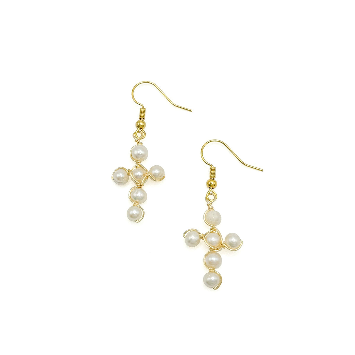 Good News gold earrings