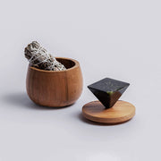 Black Onyx round jewel box