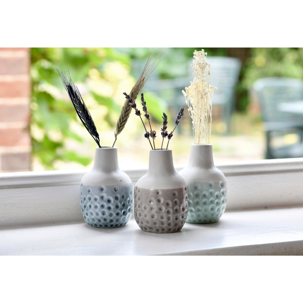 Burgon & Ball® Dotty Mini Vase Trio Set