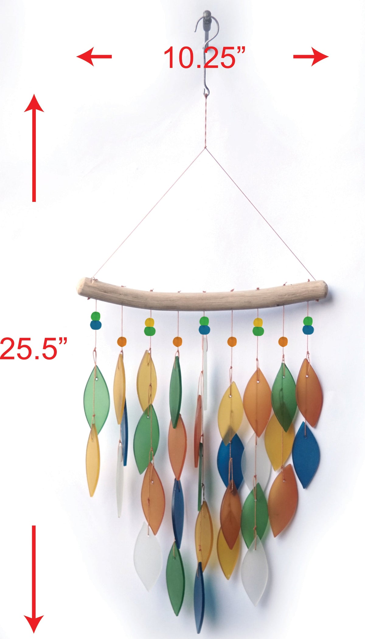 Diamond, Margarita Sea Glass Wind Chime