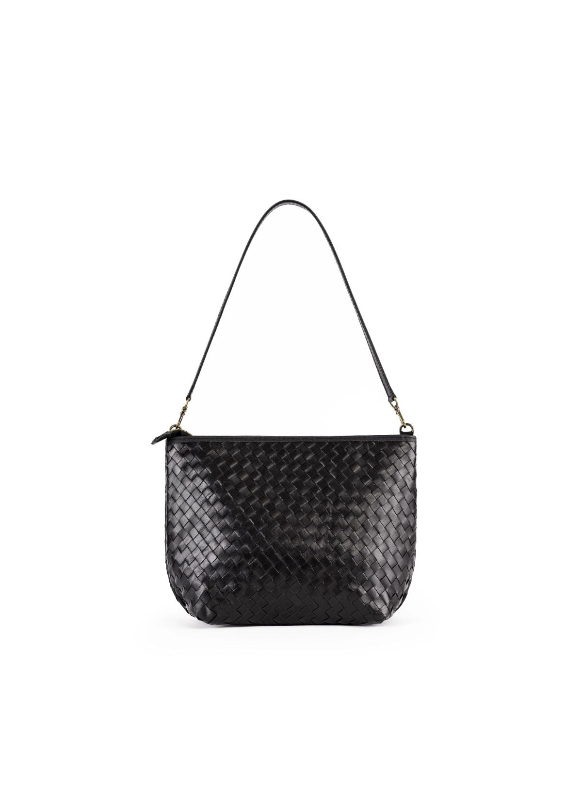 Woven Leather Shoulder Bag