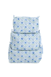 Mona Blockprint Makeup Bag, Set of 3