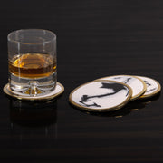 Bianco Nero Coaster Set/4