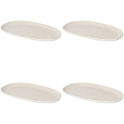 Set of 4 Oval Platter 10.5"Aquarius Oyster