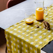Yellow Cross Hatch Runner