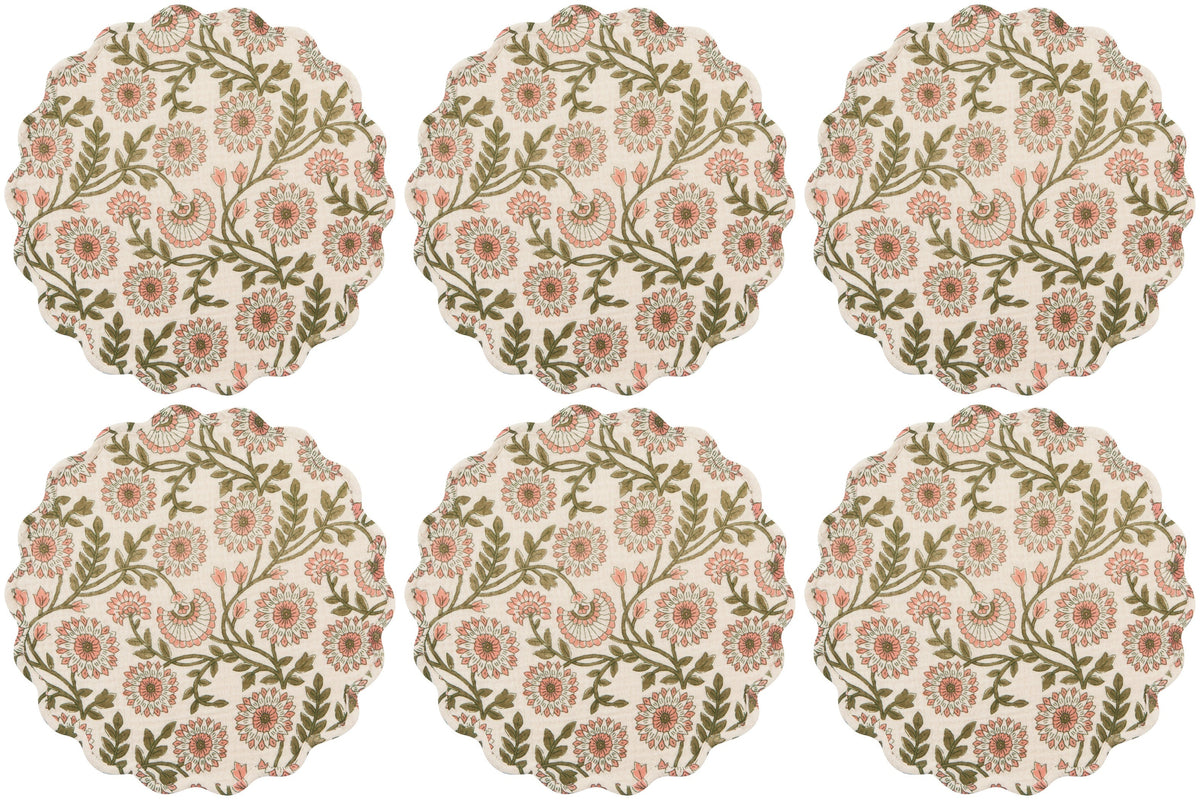 Set of 6 Placemat Double Weave Thicket