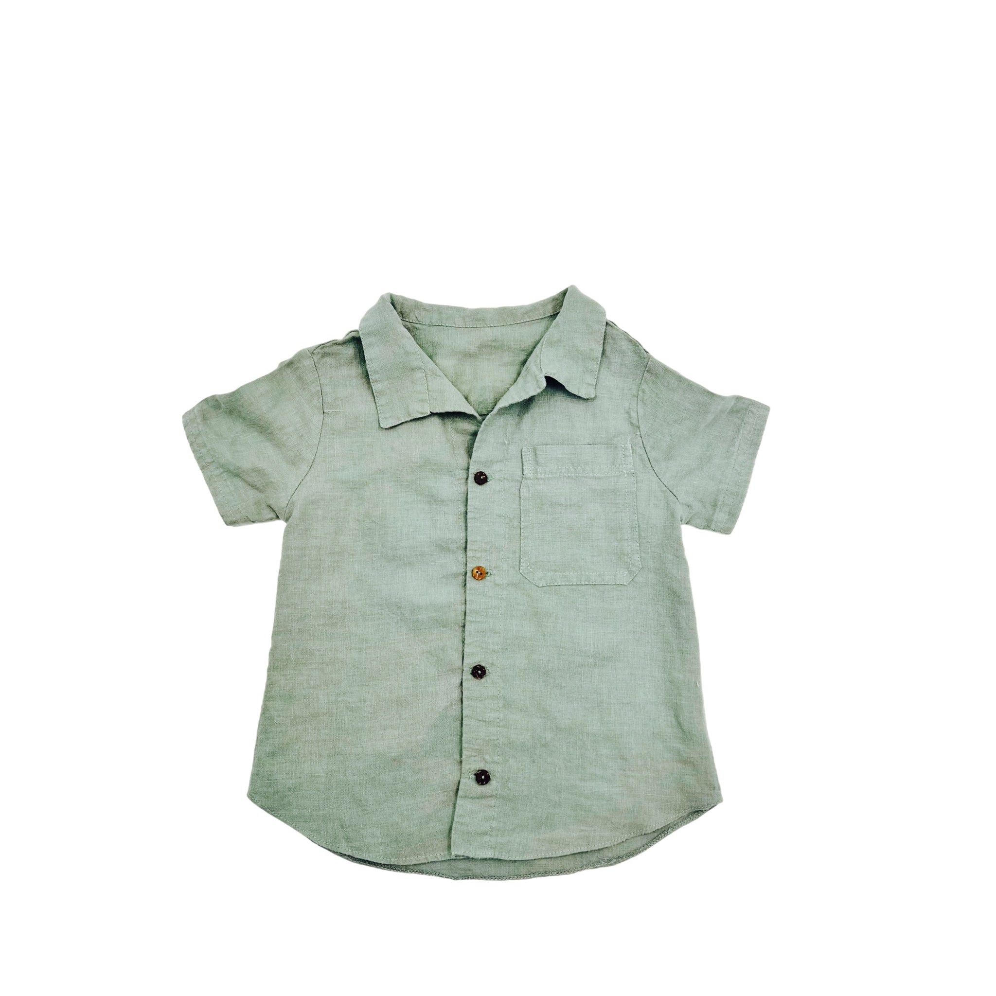 Carter Linen Pant Set- Sage Green