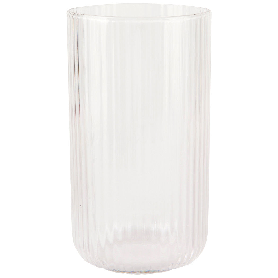 Set of 4 Tumbler 17oz Fluted Clear