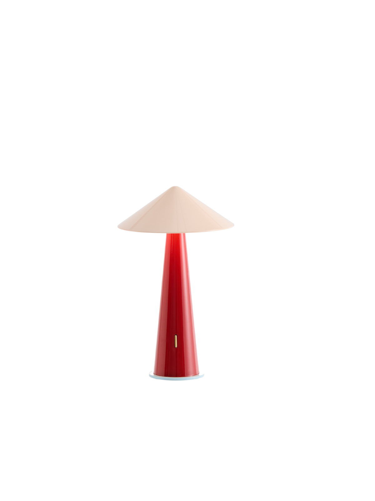 TIPSY Portable lamp - Powder Pink/Dark Red