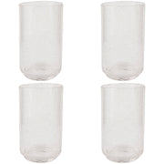 Set of 4 Tumbler 17oz Bubbled Clear