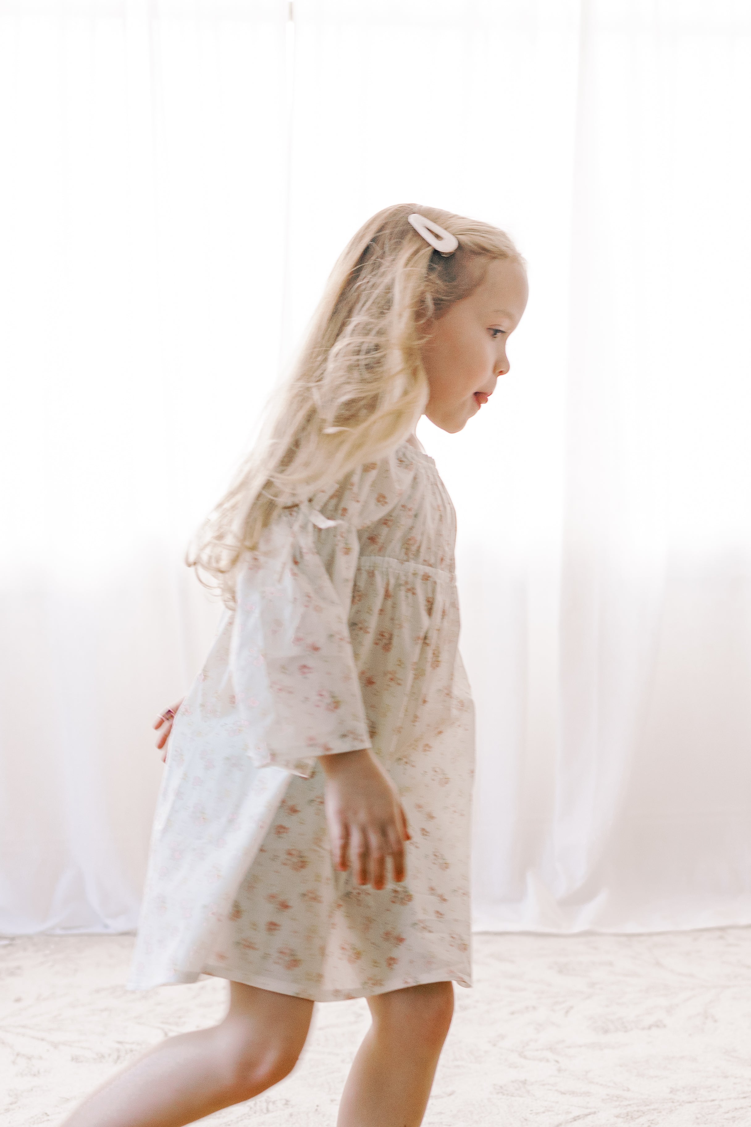 Kennedi Dress | Spring Petal |Bell Sleeve
