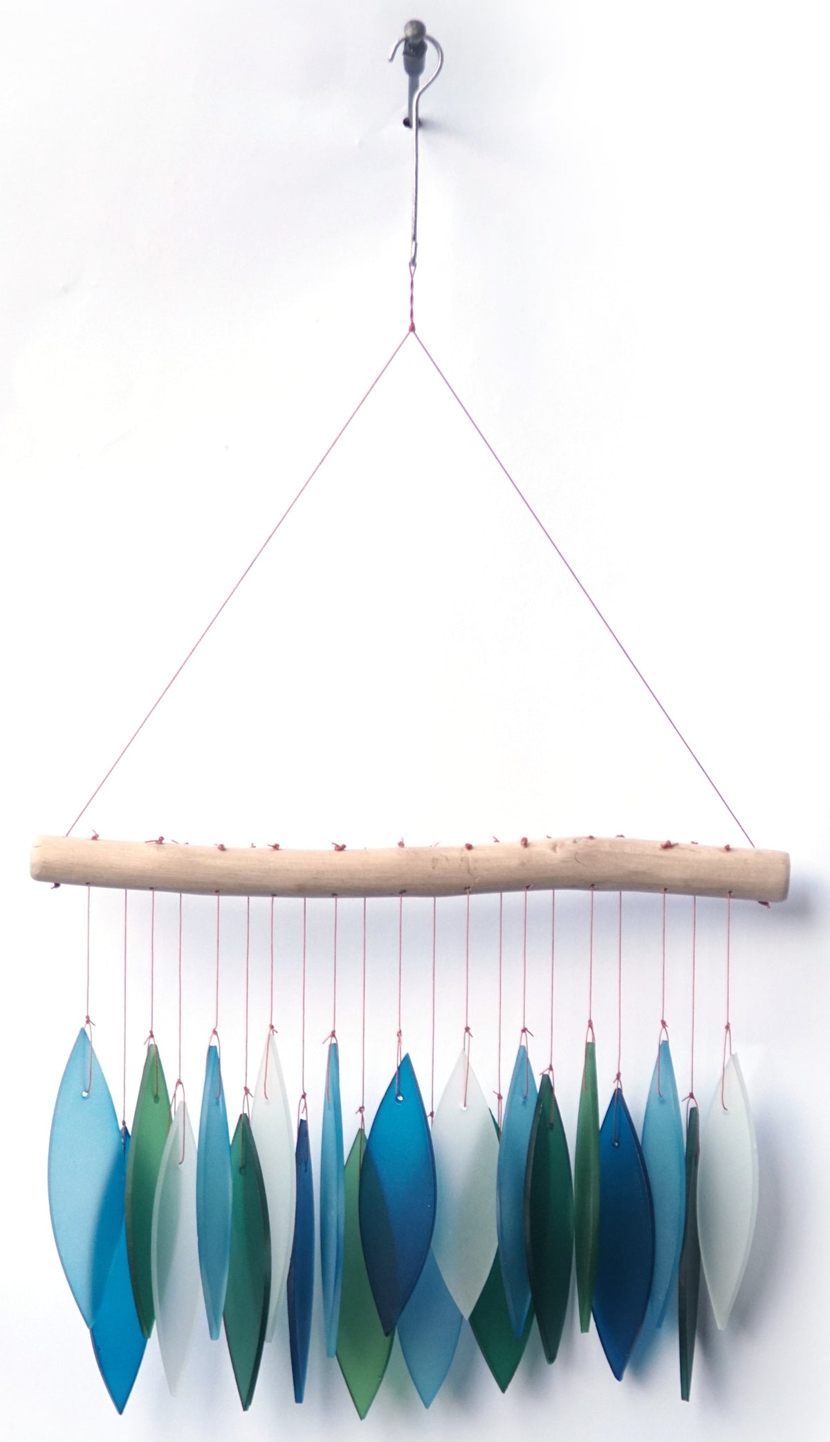 Featherline, Blue Lagoon Sea Glass Wind Chime