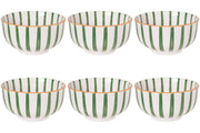 set of 6 Bowl Stamped 4.5" CitrusBurst