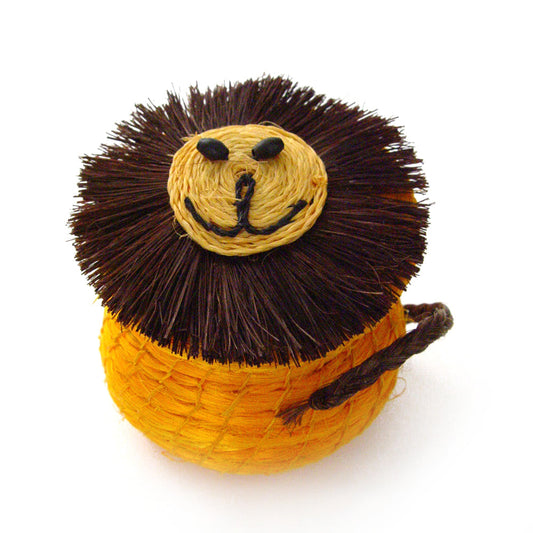 Lion Lidded Basket